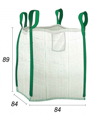 Sæk til bygge- og rivningsaffald 0,5 m³ til private byggepladser - 80 x 80 x 85 cm