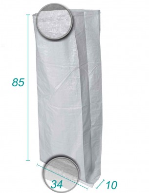 Vævede polypropylenposer med kile 34 x 85 x 10