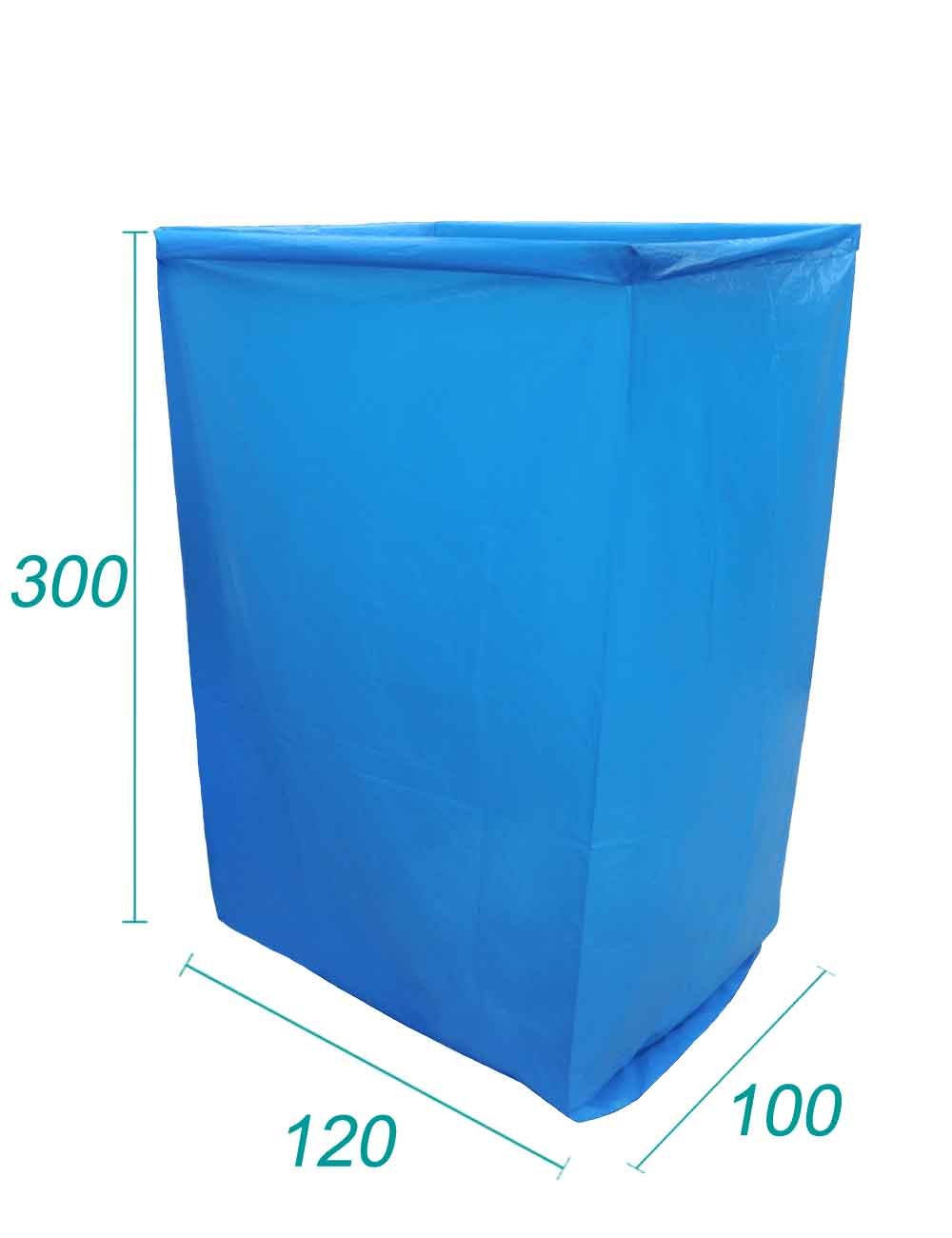 Genanvendeligt overtræk til Big Bag, ugennemsigtig, 100 x 120 x 300, 70 µm