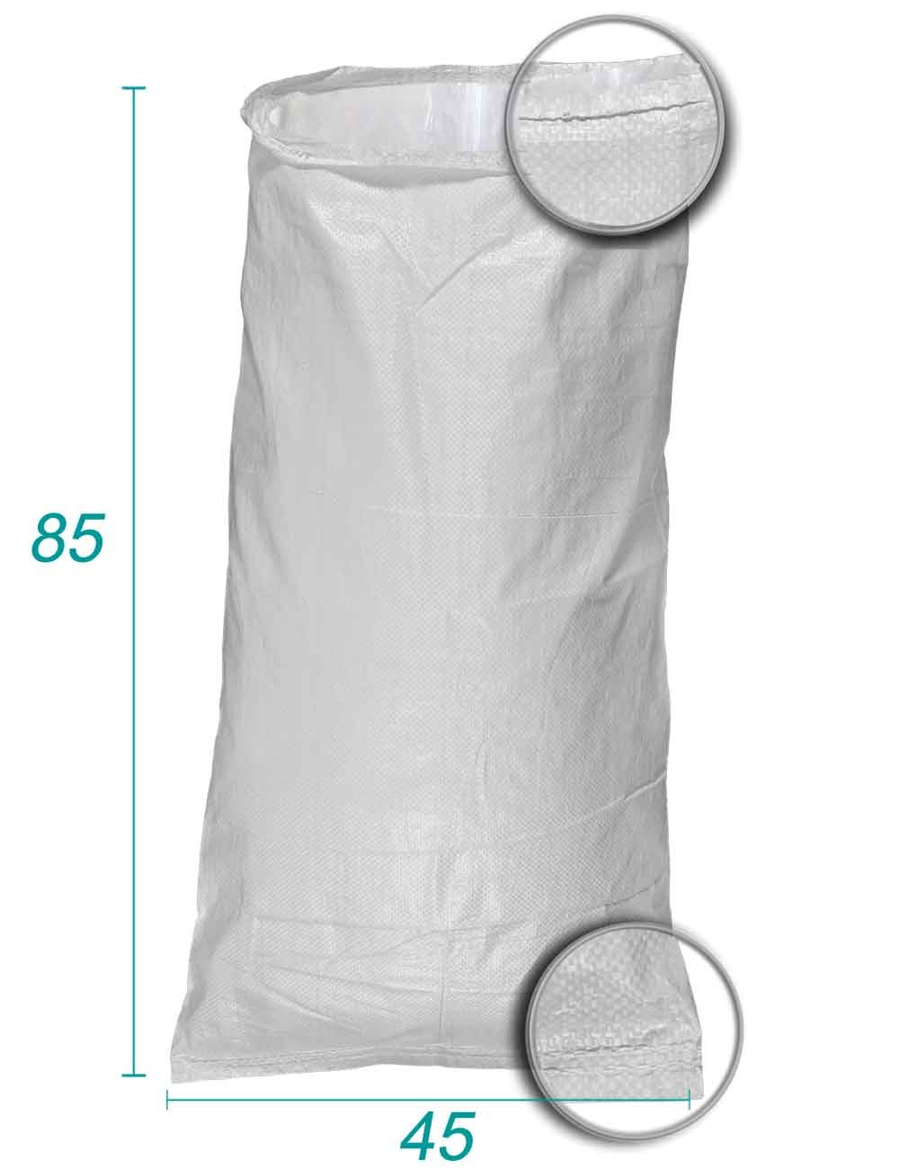 Genanvendelig taske i polypropylenvæv med foring 45 x 85 - 35 L