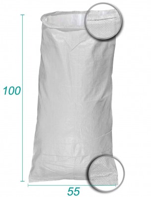 PP-vævet sæk med foring 55 x 100 cm - 55 liter