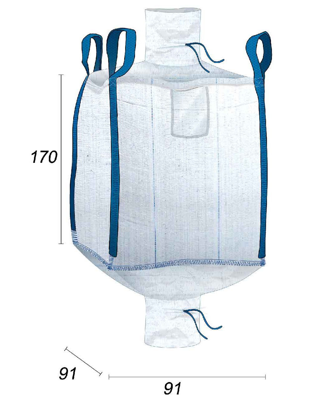 Tæt Big Bag til mel og fødevarer