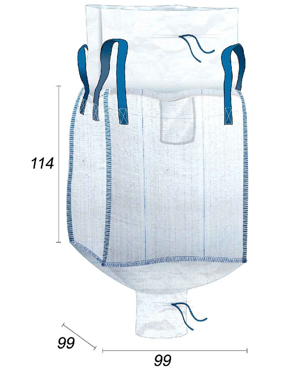 Big Bag, godkendt til fødevarer og vandtæt