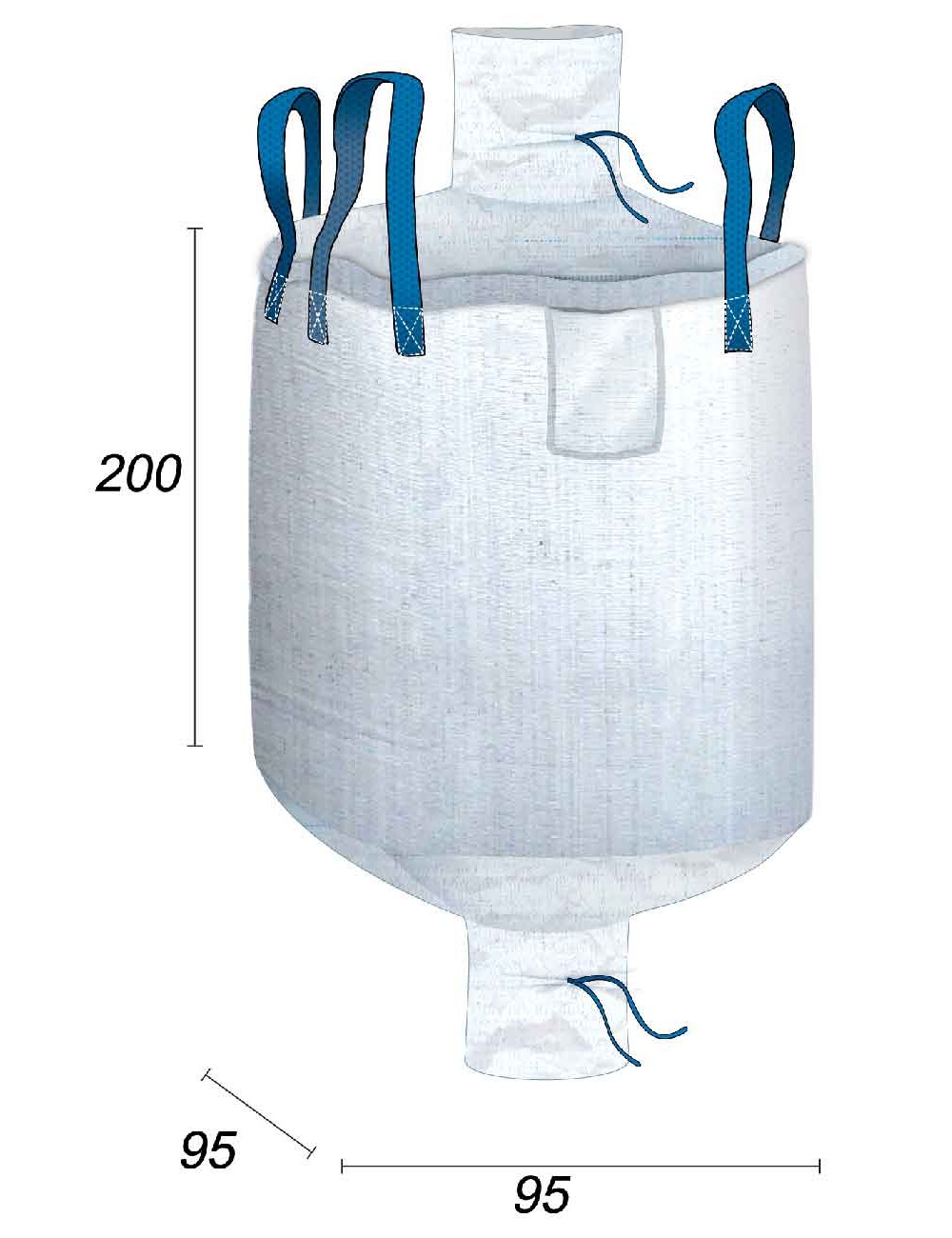 Big-bag-lagring af voluminøse varer